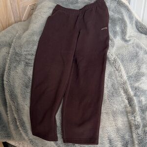 Aritzia Dark Brown Sweatpants